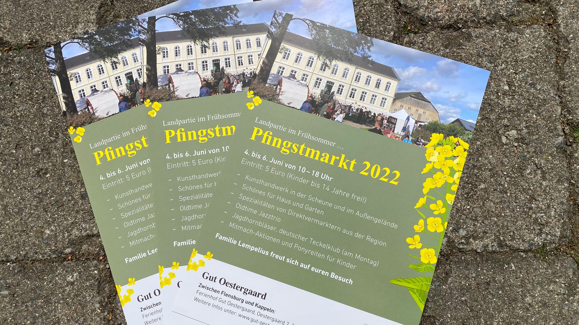 Flyer Pfingstmarkt Gut Oestergaard